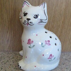 Pottery by Levine Potpourri CAT Holder 1986 (F88)